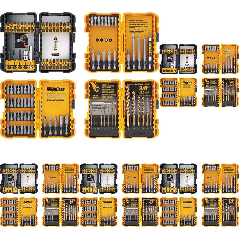 imageDEWALT Screwdriver Bit Set Impact Driver and Drill Bit Set 100Piece DWA2FTS100One Size Pack of 5