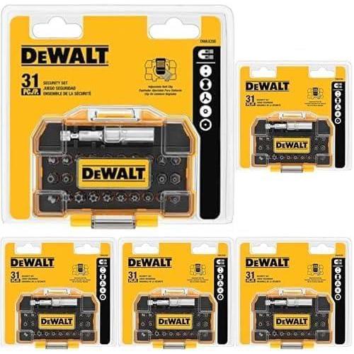 imageDEWALT Security Screwdriving Set 31Piece DWAX200One Size Pack of 5