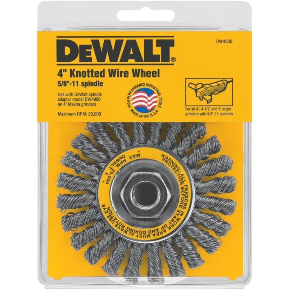 imageDEWALT Wire Wheel Cable Twist 4Inch DW4930One Size