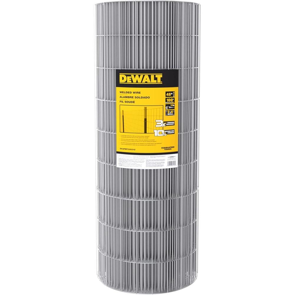 imageDeWALT 36 in x 100 ft 14 Gauge 2 in x 4 in Mesh Galvanized Steel Welded Wire DXAFMT308311