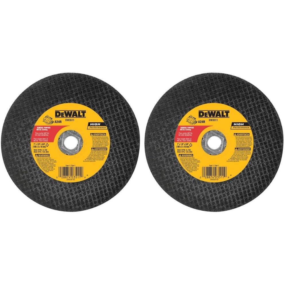 imageDeWalt DW3511 7Inch X 18Inch Metal Abrasive Blade1 Count Pack of 2