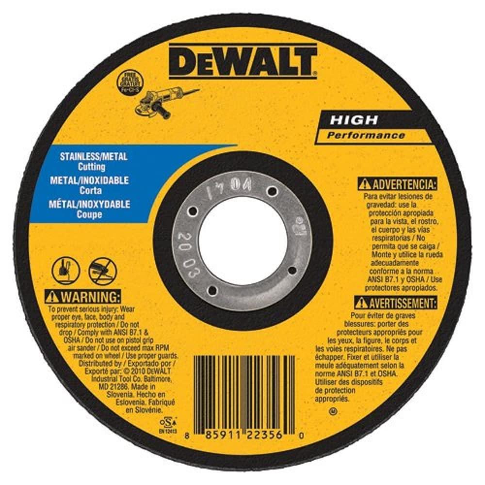 imageDeWalt DW8725S Cfree Thin Cutoff Wheel 6Inch x 045Inchx 78Inch1 Count Pack of 1