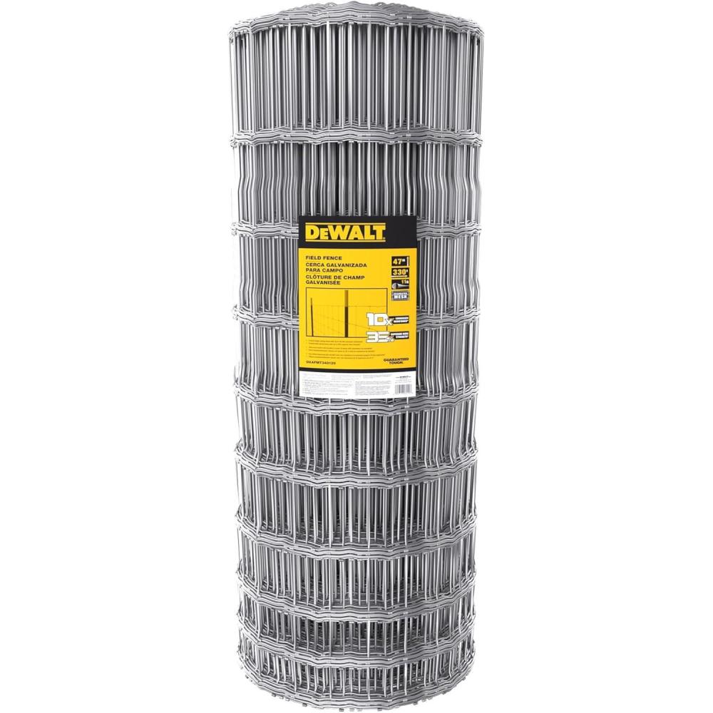 imageDeWalt Fence 47 in x 330 ft 11 Gauge Galvanized Steel Field Fence DXAFMT348126