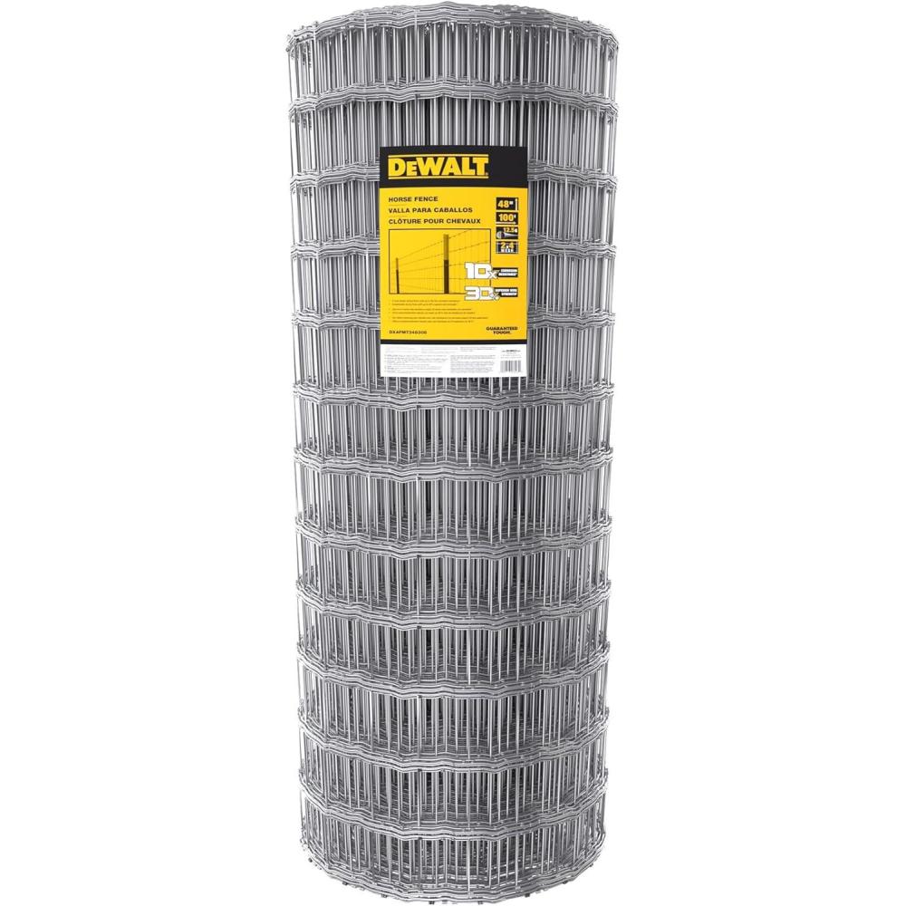 imageDeWalt Fence 48 in x 100 ft 1212 Gauge Galvanized Steel Horse Fence DXAFMT348308