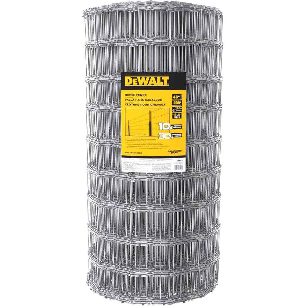 imageDeWalt Fence 48 in x 200 ft 1212 Gauge Galvanized Steel Horse Fence DXAFMT348328