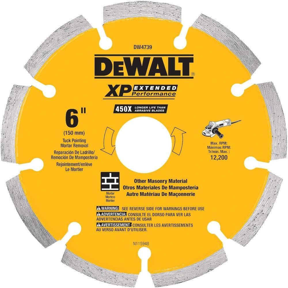 imageDewalt DW4739 0250 XP Diamond Tuck Point Blade 6Inch