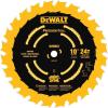 imageDEWALT 10Inch Miter  Table Saw Blade ATB Ripping 58Inch Arbor Tough Coat 24Tooth DW7124PT