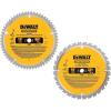 imageDEWALT 10Inch Miter Saw BladesTable Saw Blades 2Blade Combo 60Tooth amp 32Tooth Pack DW3106P5