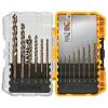 imageDEWALT Cobalt Alloy Steel Drill Bit Set with Pilot Point 14Piece DWA1240One Size