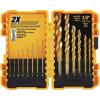 imageDEWALT DW1341 14Piece Titanium Nitride Speed Tip Drill Bit Set