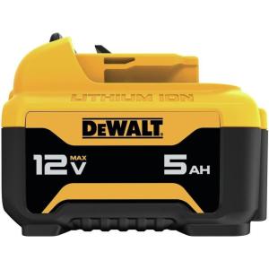 DEWALT 12V MAX 5Ah Battery, Lithium-Ion, 2-Pack (DCB126-2)