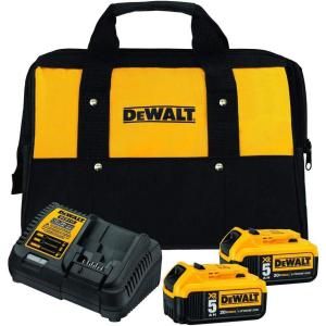 DEWALT 20V MAX Battery Charging Kit, Includes Charger and 2 Batteries, 5Ah, Includes Small Storage Bag (DCB205-2CK)(Starter kit w/ 2 batteries)