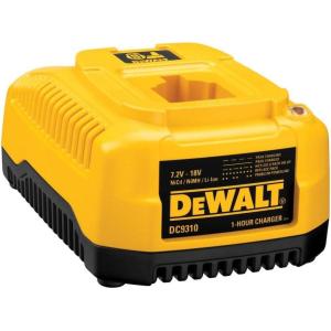 DEWALT Charger for 7.2V-18V Battery, 1-Hour Fast Charging (DC9310)