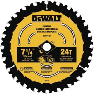 DEWALT Circular Saw Blade, 7 1/4 Inch, 18 Tooth, Wood Cutting (DW3192)(One Size)