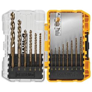 DEWALT Cobalt Alloy Steel Drill Bit Set with Pilot Point, 14-Piece (DWA1240)(One Size)