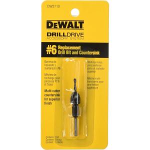 DEWALT DW2710 No.6 Replacement Drill Bit & Countersink