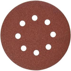 DEWALT DW4309 5-Inch 8 Hole 80 Grit Hook and LoopRandom Orbit Sandpaper (25-Pack)(80G  25-Pack)