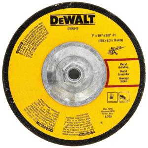 DEWALT DW4548 7-Inch by 1/4-Inch by 5/8-Inch-11 High Performance Fast Metal Grinding Wheel(One Size)