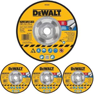 DEWALT DW4548 7-Inch by 1/4-Inch by 5/8-Inch-11 High Performance Fast Metal Grinding Wheel(One Size (Pack of 4))