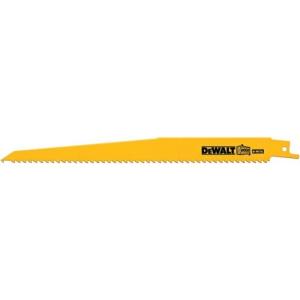 DEWALT DW4803B 9-Inch 6-TPI Taper-Back Bi-Metal Reciprocating Saw Blade, 100-Pack(100-pack)