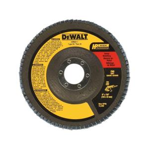 DEWALT DW8318 5-Inch by 7/8-Inch 80-grit Zirconia Flap Disc(1 Count (Pack of 1))