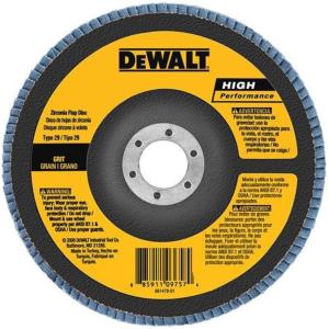 DEWALT DW8381H 6-Inch X 5/8-Inch-11 60G Type 29 Hp Flap Disc(40G 7/8-Inch Hub)