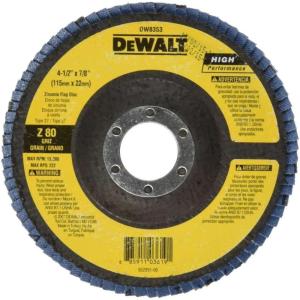 DEWALT DW8381H 6-Inch X 5/8-Inch-11 60G Type 29 Hp Flap Disc(60G 5/8-Inch Hub)