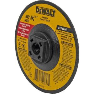 DEWALT DW8426H Metal Cutting Wheel, 5/8-11 Arbor, 6-Inch by 0.045-Inch(5-Inch by 0.045-Inch)