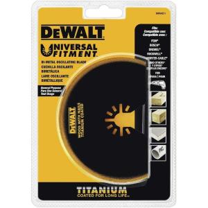 DEWALT DWA4211 Oscillating Titanium Nitride Coated Semicircle Blade, Black