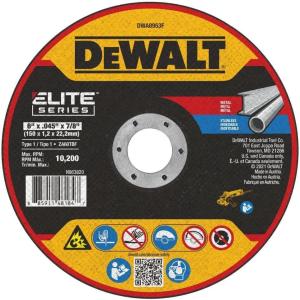 DEWALT DWA8953F T1 XP CER Fast Cut-Off Wheel, 6″ x 0.045″ x 7/8″(6″ x 0.045″ x 7/8″)