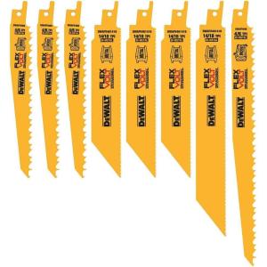 DEWALT DWAFV48SET FLEXVOLT Reciprocating Saw Blade Set, 8 Piece(8-Piece)