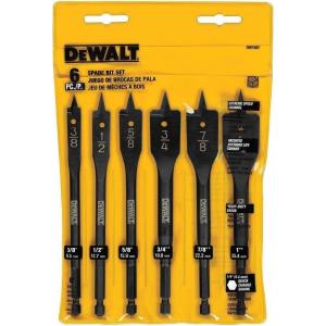 DEWALT Drill Bit, Spade, 6-Piece (DW1587)