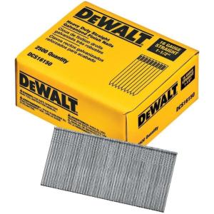 DEWALT Finish Nails, 1-1/2-Inch, 16GA, 2000-Pack (DCS16150), Glossy Exclusive Paper(One Size)