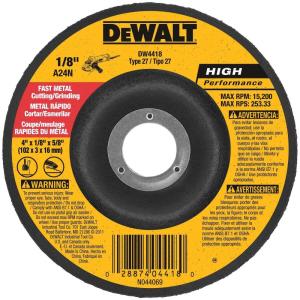 DEWALT General Purpose Metal Cutting Wheel, 4″ x 1/8″ x 5/8″ (DW4418)(1 Count (Pack of 1))