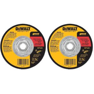 DEWALT Grinding Wheel, General Purpose for Metal, 4-1/2-Inch x 1/4-Inch x 5/8-Inch (DW4523)(1 Count (Pack of 2))
