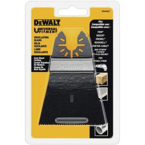 DEWALT Oscillating Tool Blade for Wood, Wide, Fast Cutting (DWA4207), Black(One Size)