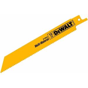 DEWALT Reciprocating Saw Blades, Straight Back, 6-Inch, 10 TPI, 5-Pack (DW4806) , Yellow(6″ 10 TPI  2-Pack)