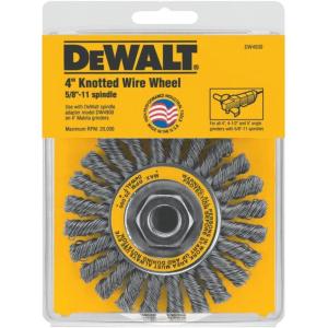 DEWALT Wire Wheel, Cable Twist, 4-Inch (DW4930)(One Size)