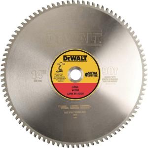 DeWalt DWA7745 14″ 90T Light Gauge Ferrous Metal Cutting Carbide Steel Saw Blade(90-Tooth)