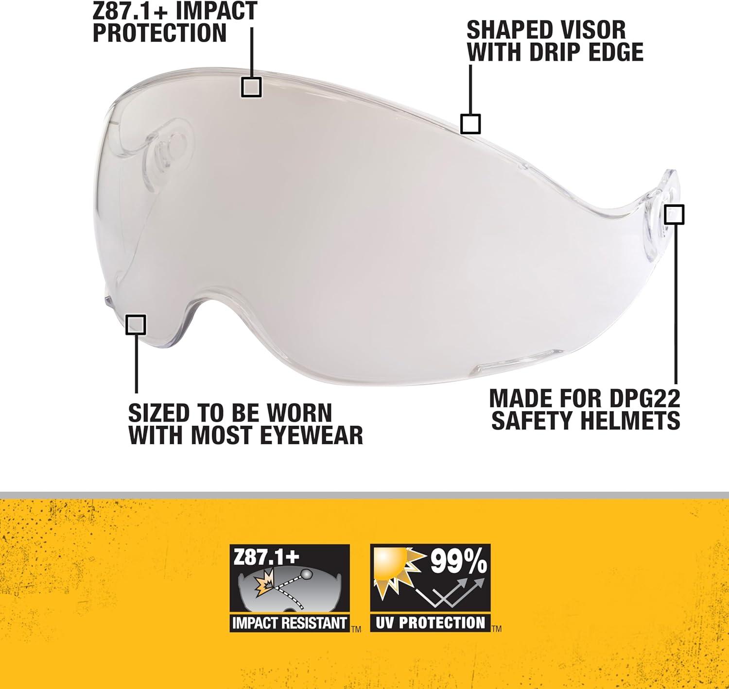 imageDEWALT DPG22SH Visor with Premium Antifog Smoke Lens Designed to Fit DPG22 Type II HelmetIndoorOutdoor