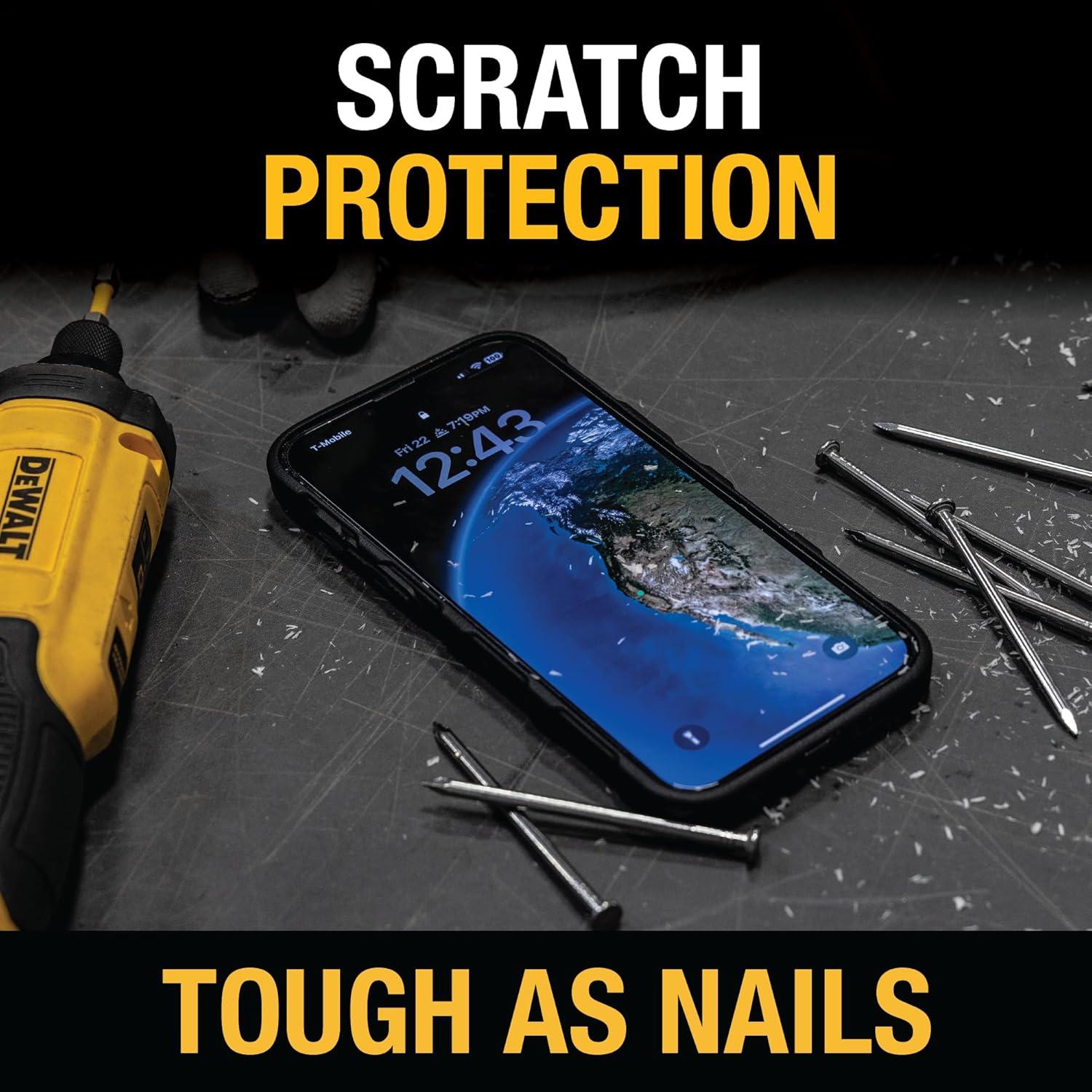 imageDEWALT Heavy Duty Glass Screen Protector for iPhone 15 2 Pack Tempered Glass Screen Protector Case Friendly Perfect Install Tool Included LongLasting ProtectioniPhone 14 Pro Max