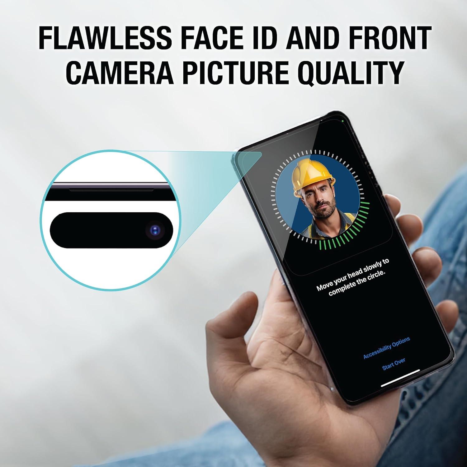 imageDEWALT Heavy Duty Glass Screen Protector for iPhone 15 2 Pack Tempered Glass Screen Protector Case Friendly Perfect Install Tool Included LongLasting ProtectioniPhone 16 Pro Max