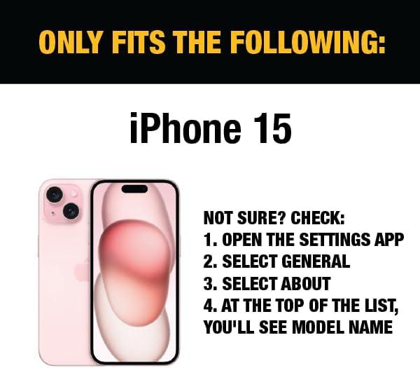 imageDEWALT Heavy Duty Glass Screen Protector for iPhone 15 2 Pack Tempered Glass Screen Protector Case Friendly Perfect Install Tool Included LongLasting ProtectioniPhone 15