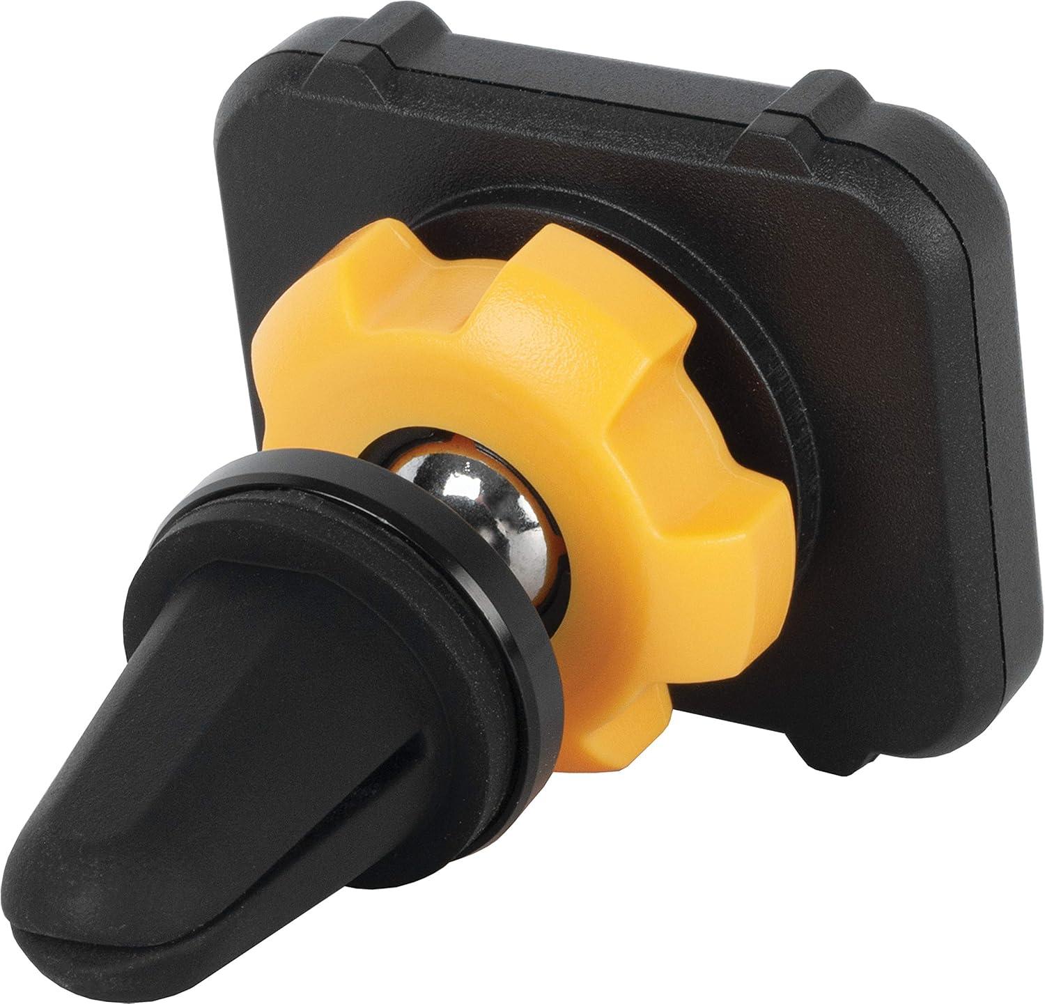 imageDEWALT Heavy Duty Magnetic Phone Holder for Car Universal Air Vent Magnetic Car Phone Holder Reinforced Automobile Mount for Mobile Devices and Mini Tablets Incl Metal Plates for NonMagSafe Devices