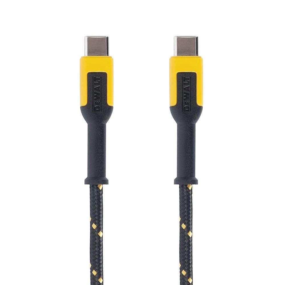 imageDEWALT Heavy Duty USB C Cable Jobsite 60 Watt USB C Cable High Speed TypeC to TypeC Fast Charge PD USBC Fast Charging Cord for iPhone 1615 Plus Pro Max MacBook iPad Samsung Galaxy 6 ftyellowblack