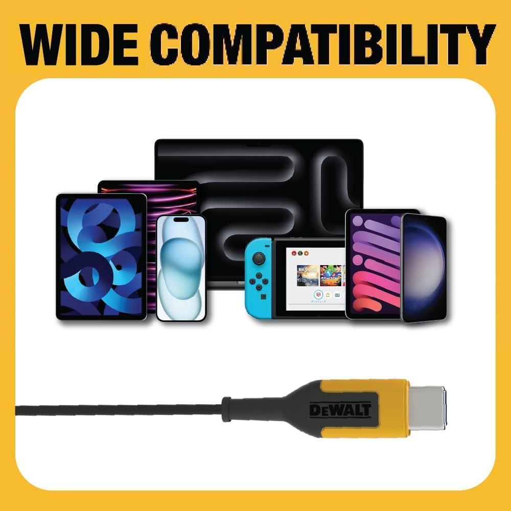 imageDEWALT Heavy Duty Wired Earphones with Microphone Jobsite Earbuds Wired 35mm WaterResistant 35mm Earbuds with Mic Connected Headphones for Outdoor WorkUSB C Headphones