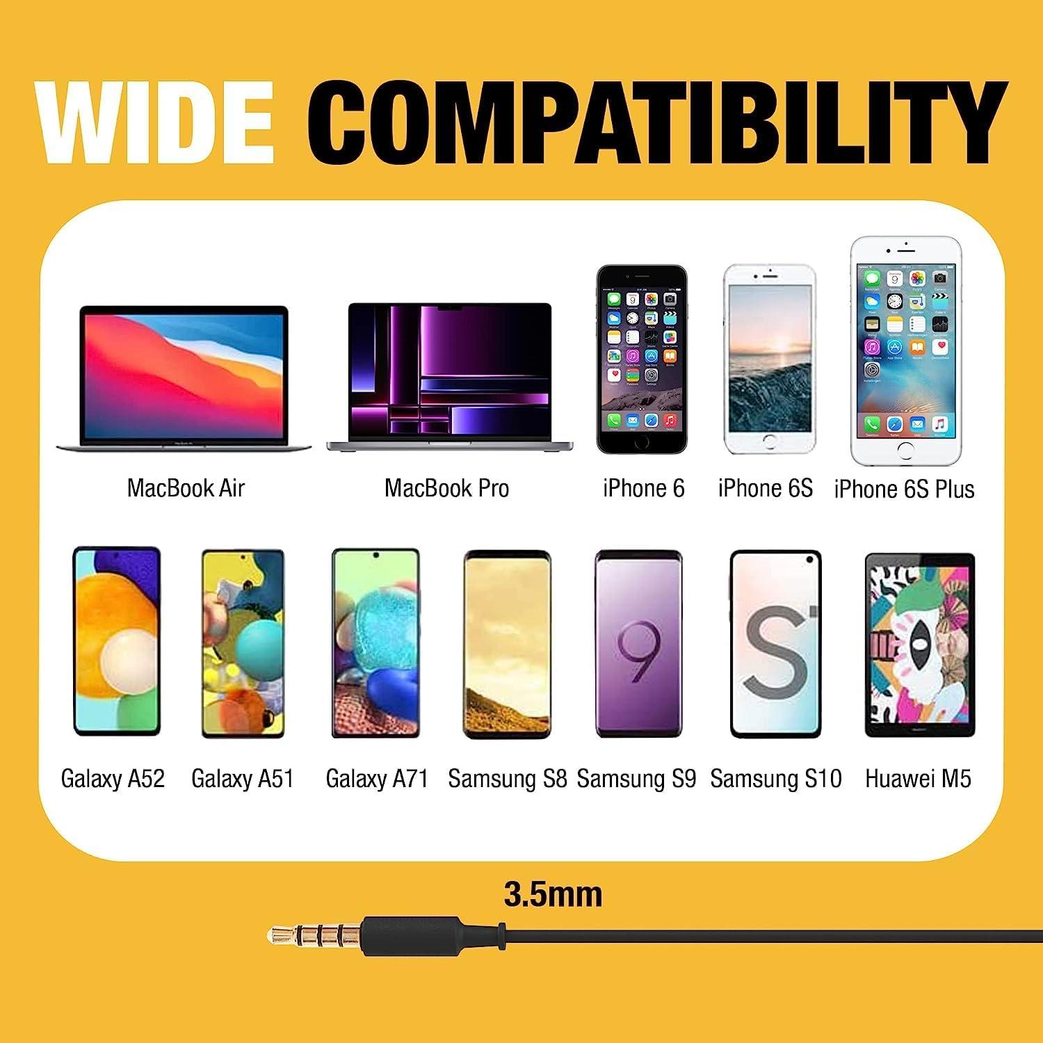 imageDEWALT Heavy Duty Wired Earphones with Microphone Jobsite Earbuds Wired 35mm WaterResistant 35mm Earbuds with Mic Connected Headphones for Outdoor Work355mm Headphones