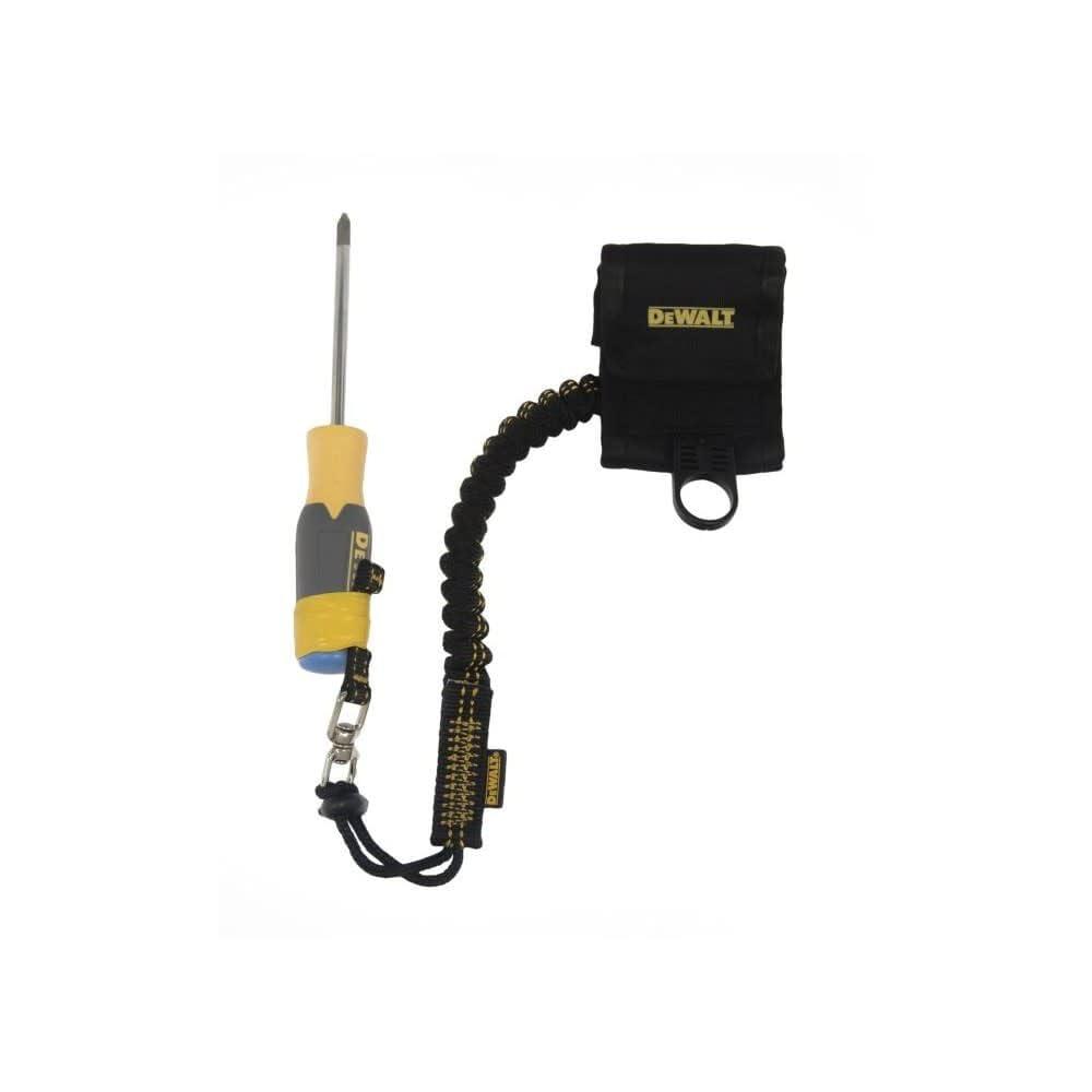 imageDEWALT Wristband Tool Anchor with Lanyard BlackYellowWristband Tool Anchor with Lanyard