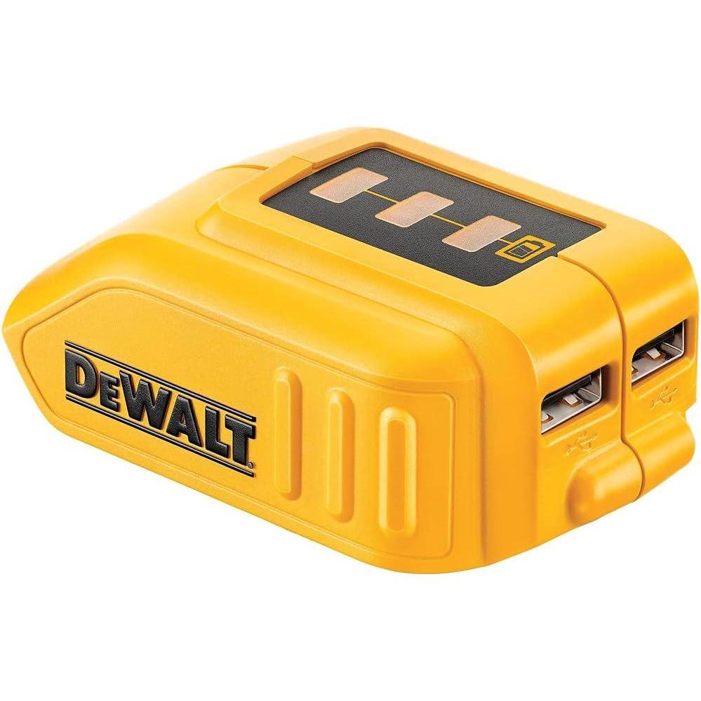 imageDEWALT 12V20V MAX USB Charger with 2 Ports and State of Charge IndicatorDCB090