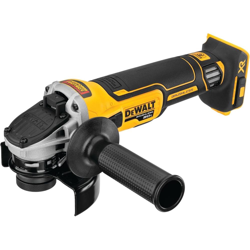 imageDEWALT 20V MAX XR Angle Grinder with Kickback Brake Slide Switch 412Inch Tool Only DCG405B